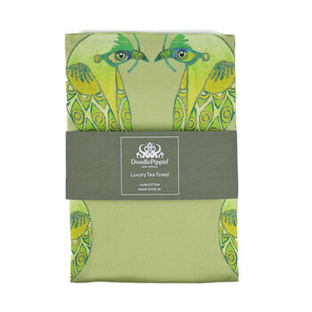Lovebirds Tea Towel | 100% Cotton | Made In The UK, 2 of 11