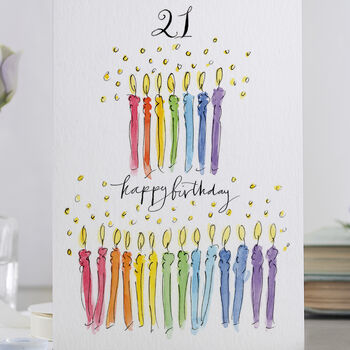 '21st Happy Birthday!' Milestone Birthday Card, 3 of 3
