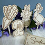 Personalised Bunny Rabbit And Duck Cake Toppers Set, thumbnail 3 of 4