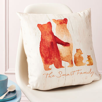 Personalised Bear Family Cushion, 8 of 12