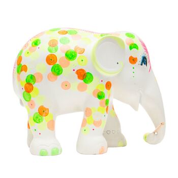 Hand Painted Artist Polkadot Paint Brush Elephant 10cm, 3 of 6