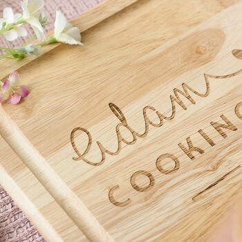 Personalised Cooking Together Chopping Board, 2 of 8
