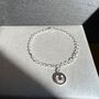 Lucky Horseshoe Sterling Silver Disc Bracelet, thumbnail 6 of 6