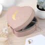 Moon And Stars Pink Heart Travel Jewellery Case, thumbnail 3 of 10