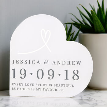 Personalised Free Text Heart Ornament, 2 of 6