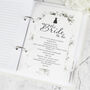 Personalised Ring Bound Wedding Planner – Floral Design, thumbnail 10 of 12