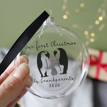 Penguin First Christmas As Grandparents Bauble, 11 of 12