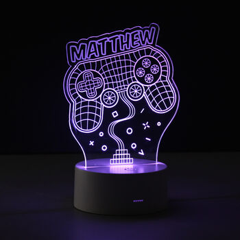 Personalised Gaming LED Night Light, 6 of 8
