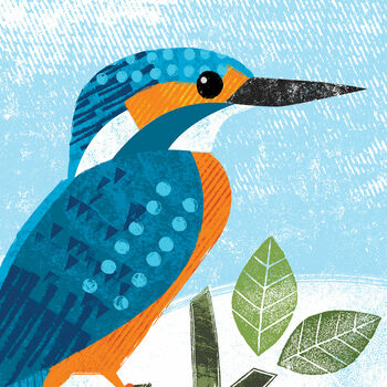 Kingfisher By The River Card, 2 of 2