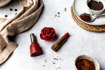 Chocolate Lipstick, Nail Varnish And Rose Gift Box, 5 of 11