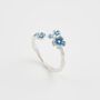 Forget Me Not Ring Silver, thumbnail 1 of 6