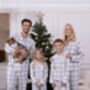 Family Brushed Woven Grey Check Pyjama, thumbnail 1 of 9