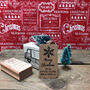 'Gift Wrapping Christmas Personalised Rubber Stamp', thumbnail 2 of 3
