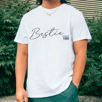 Bestie Personalised Organic Cotton T Shirt, 3 of 6