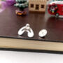 Sterling Silver Mistletoe Christmas Pin Brooch, thumbnail 7 of 9