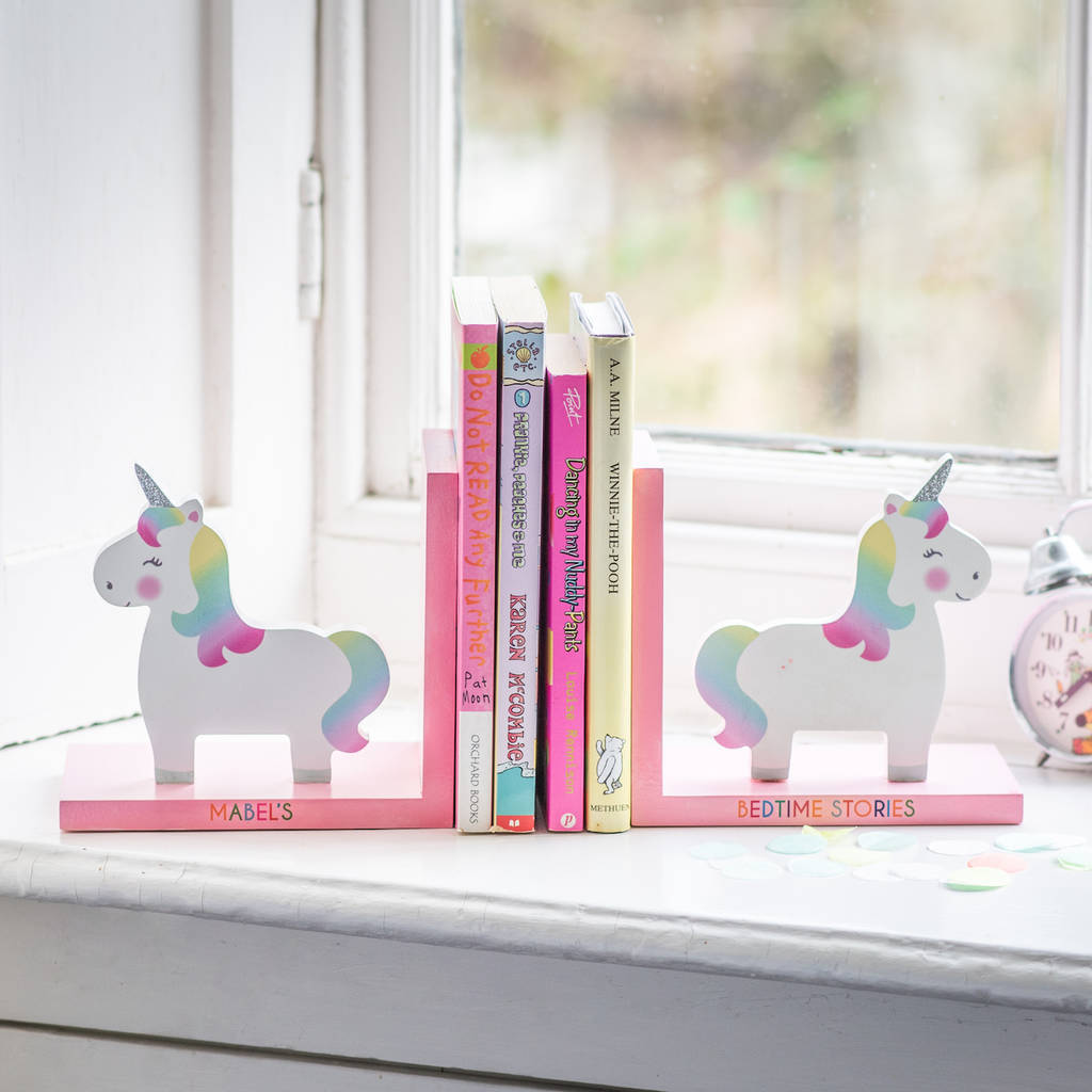 Personalised Cute Nursery Bookends By