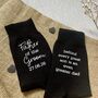 Father Of The Groom Wedding Day Socks, thumbnail 3 of 4
