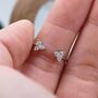 Sterling Silver Three Dot Cz Ring, thumbnail 3 of 11