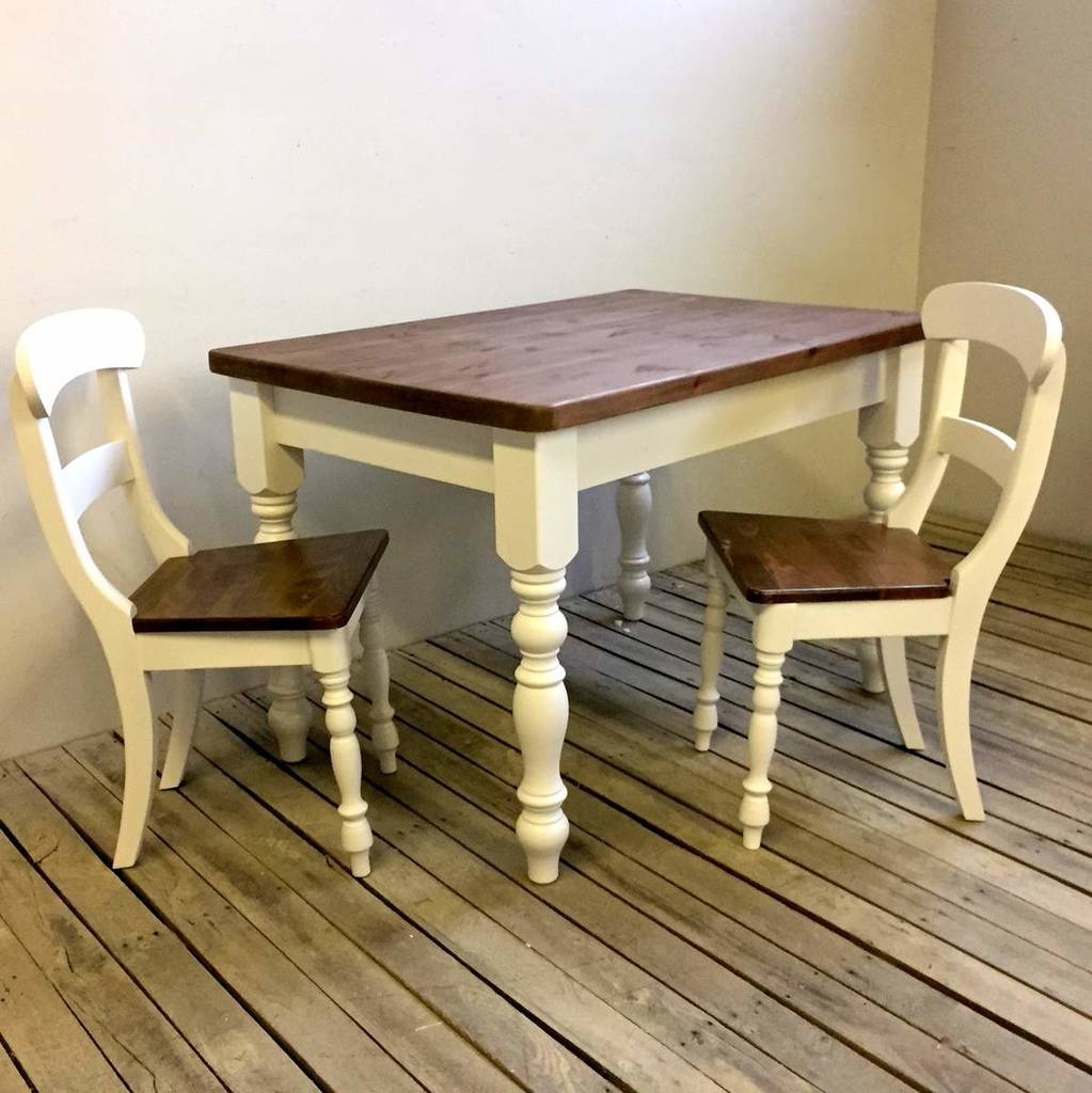 Old English Painted Dining Table And Chair Set By The Orchard Furniture