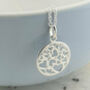 Round Silver Mothers Day Heart Pendant, thumbnail 4 of 6