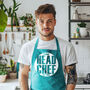 Personalised Colour Block Chef Apron, Milestone Gift, thumbnail 1 of 12