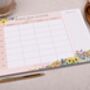 Floral Weekly Meal Planner Pad, thumbnail 1 of 4
