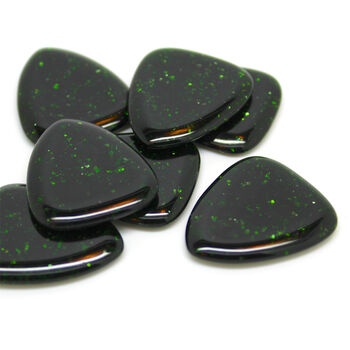 Green Goldstone Guitar Pick / Plectrum In A Gift Box, 6 of 7