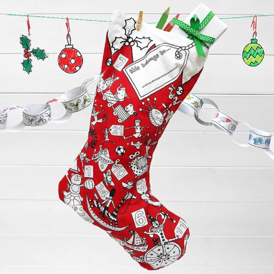 Advent Calendar Colour In Stocking By Harmony At Home Boutique