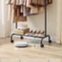 Extendable Clothes Rail Rolling Garment Rack, thumbnail 5 of 6