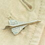 Pewter Concorde Lapel Pin Badge, thumbnail 3 of 3