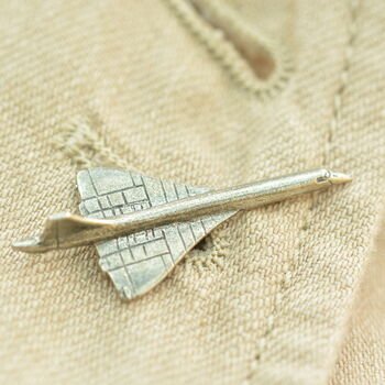 Pewter Concorde Lapel Pin Badge, 3 of 3