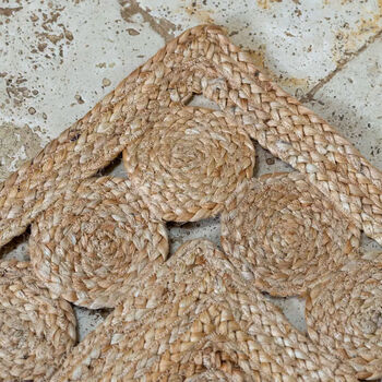 Jute Rug With Decorative Disc Edge, 2 of 4