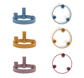 Oval And Round Candelabra Rings, 12 of 12