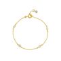 Sofia 18ct Gold Plated And Cubic Zirconia Bracelet, thumbnail 2 of 4