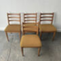Set Of Mid Century Schreiber Dining Chairs 1960s 70s, thumbnail 7 of 9