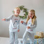 Personalised Penguin Sibling Kids Christmas Pyjamas, thumbnail 4 of 12