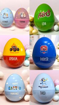 Personalised Fillable Plastic Easter Eggs Jumbo/Xl, 4 of 7