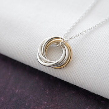 50th Gold And Silver Necklace, 6 of 12