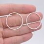 Stelring Silver Large Circle Ear Jacket Earrings, thumbnail 10 of 11