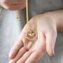 40th Birthday Gold Plated Pearl Circle Necklace, thumbnail 2 of 6
