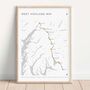 West Highland Way Personalised Print Whw Adventure, thumbnail 1 of 6