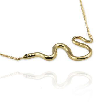 Snake Necklace With Optional Diamonds, 4 of 9