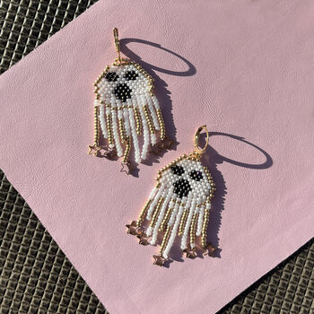 Handmade Halloween Ghost Earrings, 11 of 11