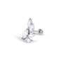 Angel Wing Helix Cartilage Barbell Earring, thumbnail 4 of 5