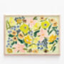 Lime Green Floral Illustration Print, thumbnail 1 of 4