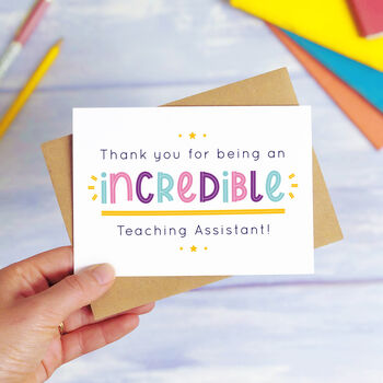 Incredible Teaching Assistant Card, 3 of 10