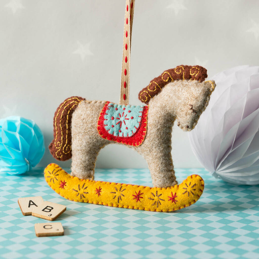 Rocking Horses Felt Craft Kit By Corinne Lapierre