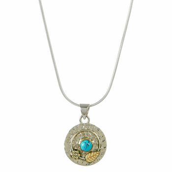 Secret Garden Turquoise Silver Necklace, 3 of 8