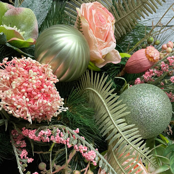 Wicked Faux Flowers Christmas Wreath Limited Edition, 3 of 5