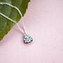 Inky Forget Me Not Birch And Silver Necklace, thumbnail 6 of 12